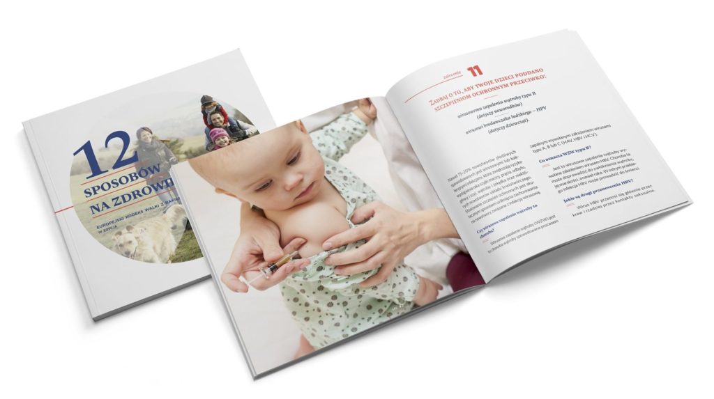 12 sposobów na zdrowie Więcej szczegółowych informacji dotyczących zaleceń Europejskiego Kodeksu Walki z Rakiem znajduje się w broszurze „12 sposobów na zdrowie”, dostępnej do bezpłatnego pobrania pod adresem: www.12sposobownazdrowie.pl