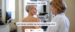 Kobieta przed badaniem mammograficznym